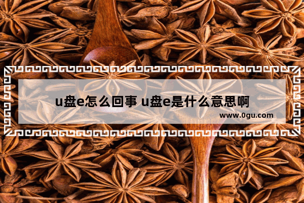 u盘e怎么回事 u盘e是什么意思啊