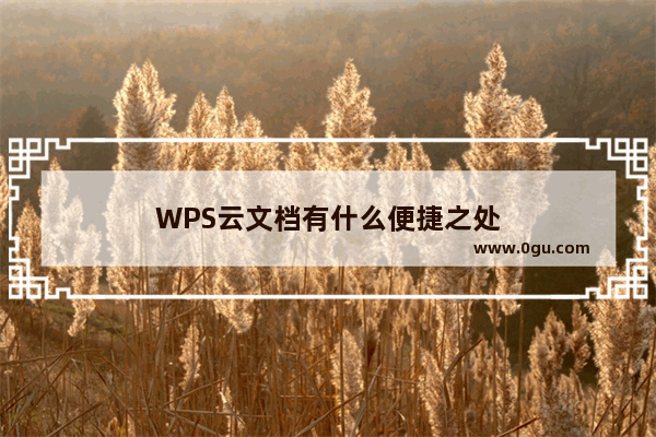 WPS云文档有什么便捷之处