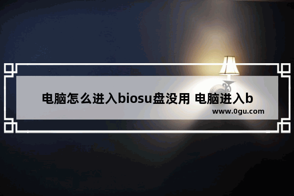 电脑怎么进入biosu盘没用 电脑进入bios后怎么用优盘启动