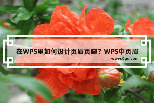 在WPS里如何设计页眉页脚？WPS中页眉页脚的设置方式