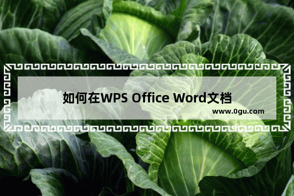 如何在WPS Office Word文档添加空白页