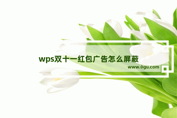 wps双十一红包广告怎么屏蔽
