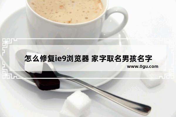 怎么修复ie9浏览器 家字取名男孩名字