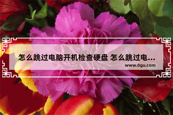 怎么跳过电脑开机检查硬盘 怎么跳过电脑开机检查硬盘故障