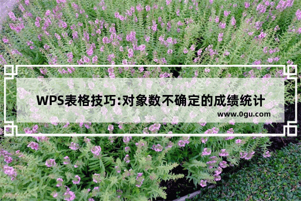 WPS表格技巧:对象数不确定的成绩统计