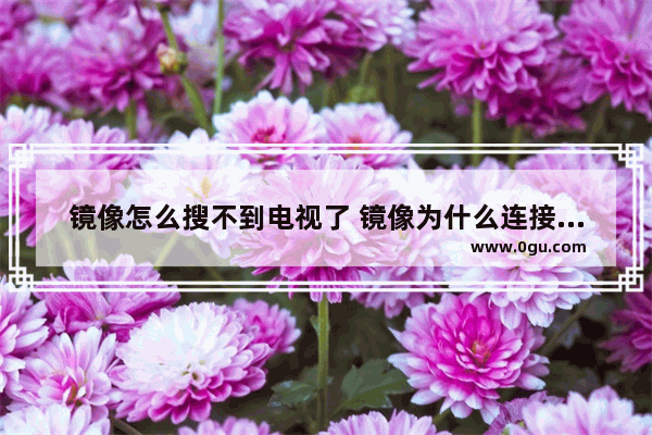 镜像怎么搜不到电视了 镜像为什么连接不上电视