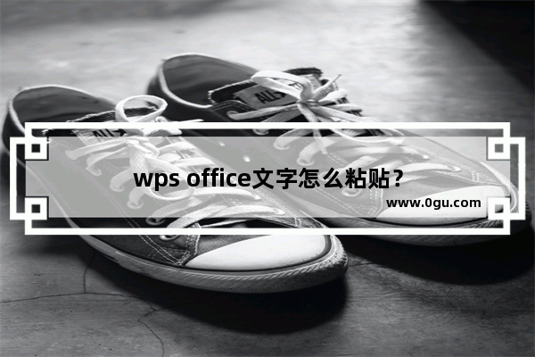 wps office文字怎么粘贴？