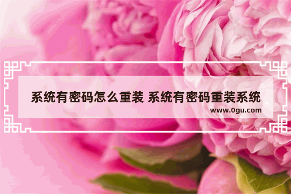 系统有密码怎么重装 系统有密码重装系统