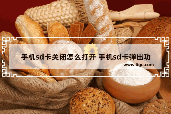 手机sd卡关闭怎么打开 手机sd卡弹出功能是什么意思