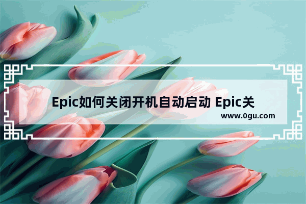 Epic如何关闭开机自动启动 Epic关闭开机自动启动的方法