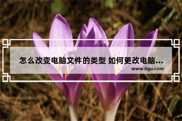 怎么改变电脑文件的类型 如何更改电脑文件类型