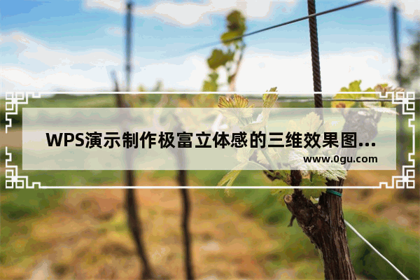 WPS演示制作极富立体感的三维效果图以磁体的制作为例