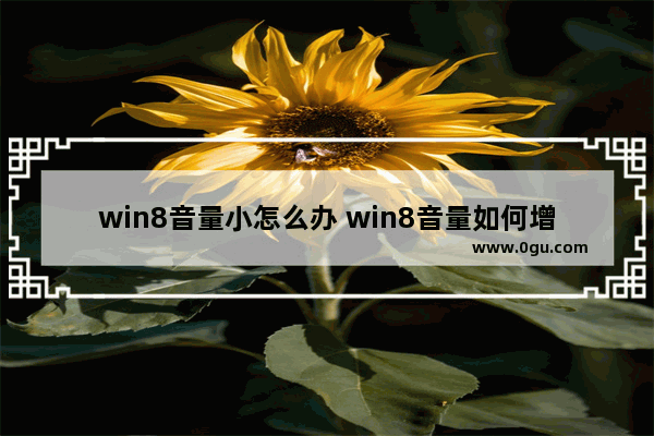 win8音量小怎么办 win8音量如何增大