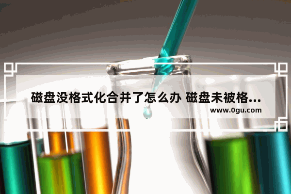 磁盘没格式化合并了怎么办 磁盘未被格式化,想现在格式化吗?是什么意思