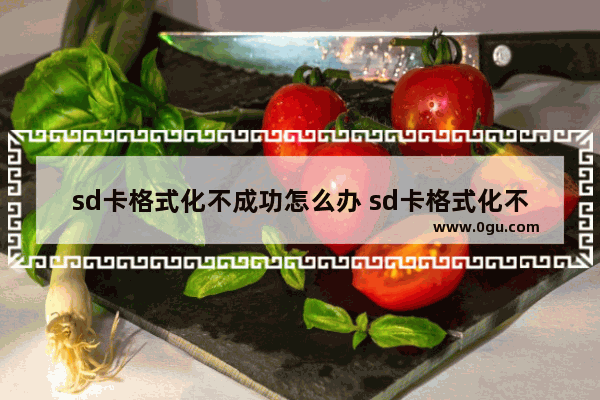 sd卡格式化不成功怎么办 sd卡格式化不能用了怎么办