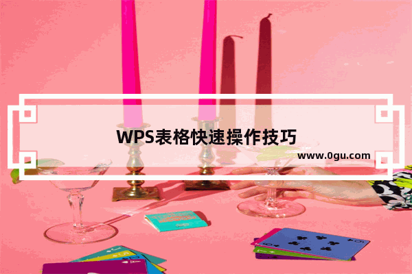 WPS表格快速操作技巧