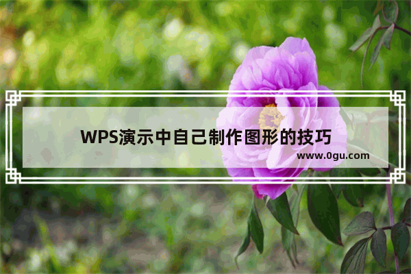 WPS演示中自己制作图形的技巧