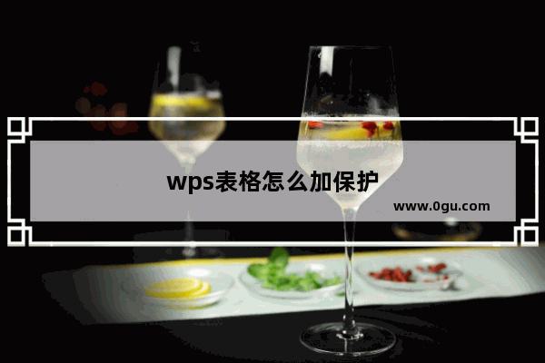 wps表格怎么加保护