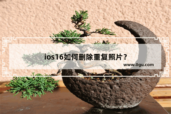 ios16如何删除重复照片？