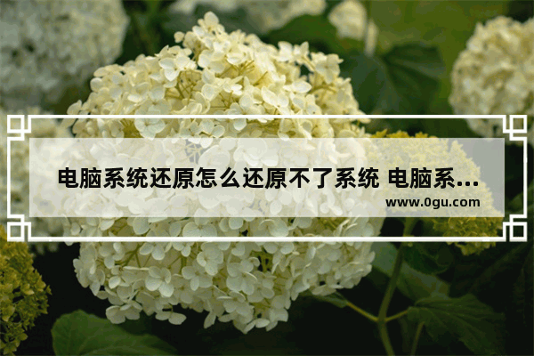 电脑系统还原怎么还原不了系统 电脑系统还原用不了