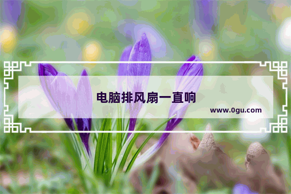 电脑排风扇一直响