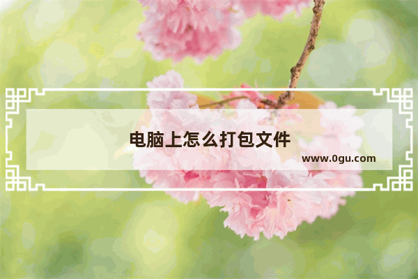 电脑上怎么打包文件