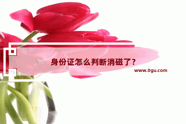 身份证怎么判断消磁了？
