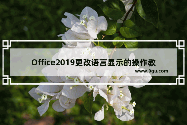 Office2019更改语言显示的操作教程
