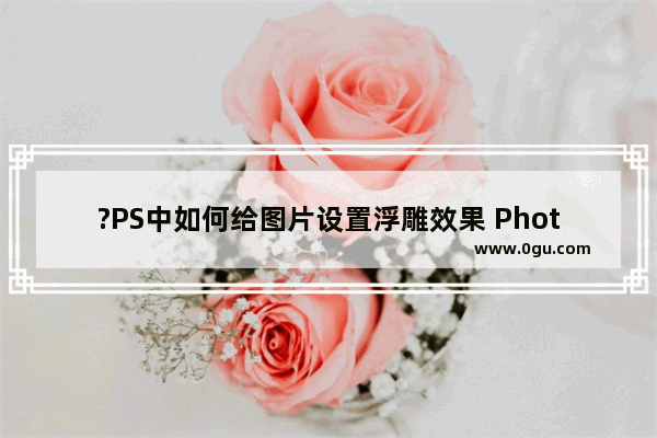 ?PS中如何给图片设置浮雕效果 Photoshop设置浮雕效果的方法教程