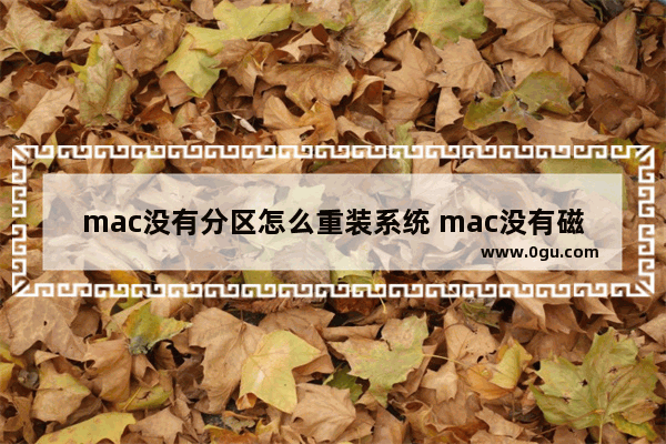 mac没有分区怎么重装系统 mac没有磁盘装系统