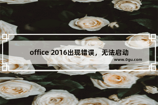 office 2016出现错误，无法启动程序 是怎么回事？如何解决？