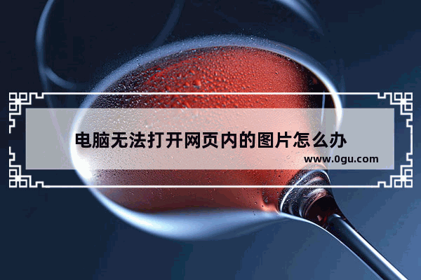 电脑无法打开网页内的图片怎么办