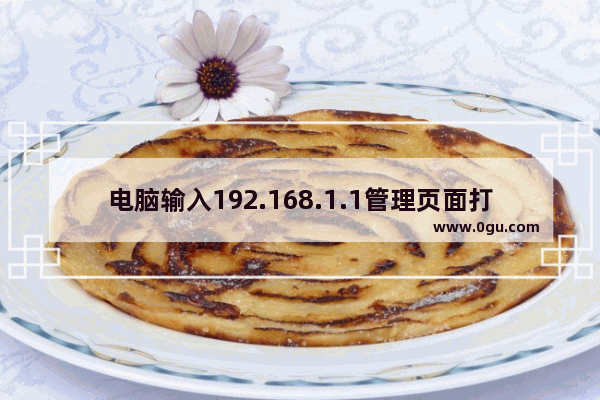 电脑输入192.168.1.1管理页面打不开怎么办