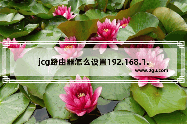 jcg路由器怎么设置192.168.1.1(pt926g路由设置)
