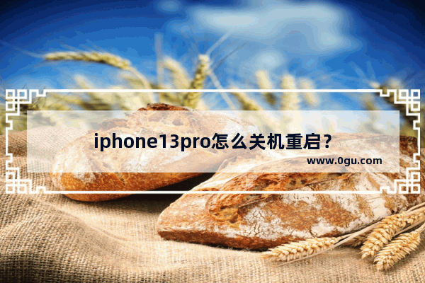 iphone13pro怎么关机重启？