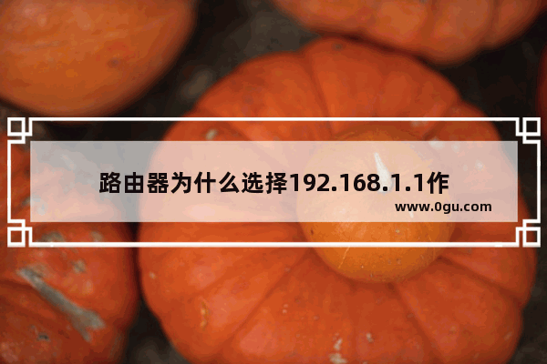 路由器为什么选择192.168.1.1作为默认网关