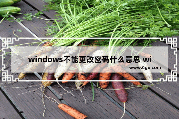 windows不能更改密码什么意思 windows不能更改密码解决方法