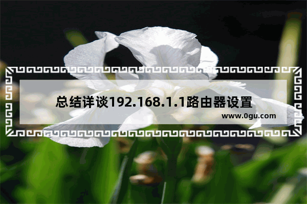 总结详谈192.168.1.1路由器设置