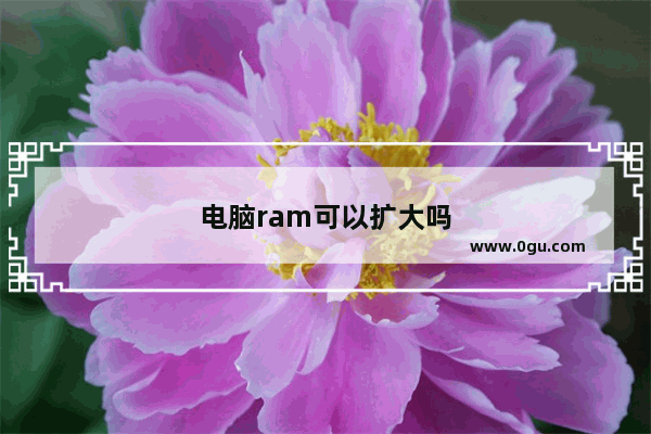 电脑ram可以扩大吗