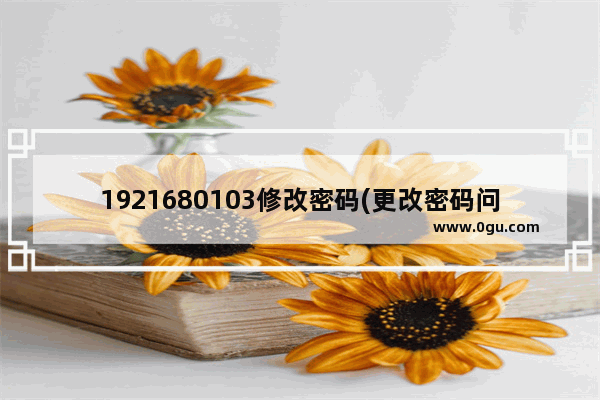 1921680103修改密码(更改密码问题)