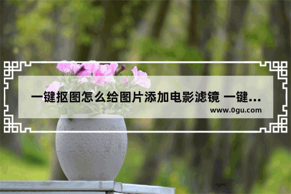 一键抠图怎么给图片添加电影滤镜 一键抠图软件给图片添加电影滤镜的方法