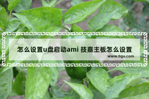 怎么设置u盘启动ami 技嘉主板怎么设置U盘启动