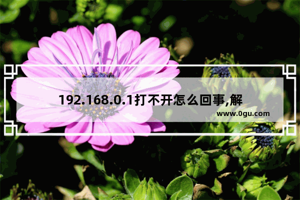 192.168.0.1打不开怎么回事,解决办法