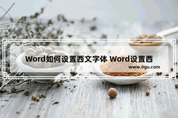 Word如何设置西文字体 Word设置西文字体的方法