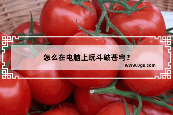 怎么在电脑上玩斗破苍穹？