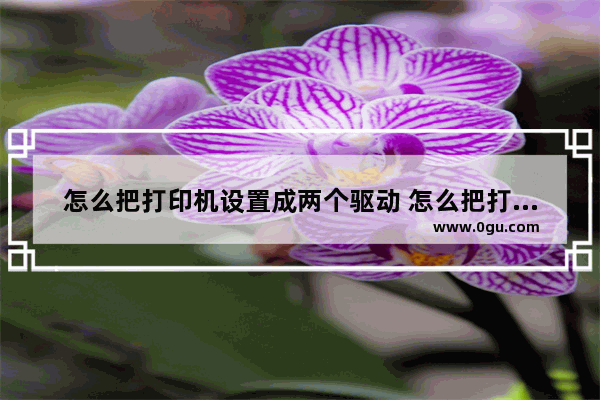 怎么把打印机设置成两个驱动 怎么把打印机设置成两个驱动程序