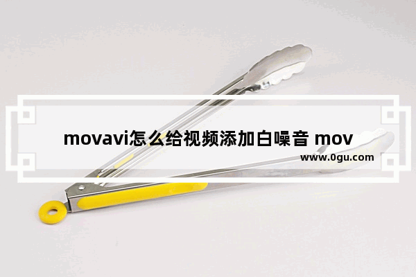 movavi怎么给视频添加白噪音 movavi video editor plus给视频添加白噪音的方法