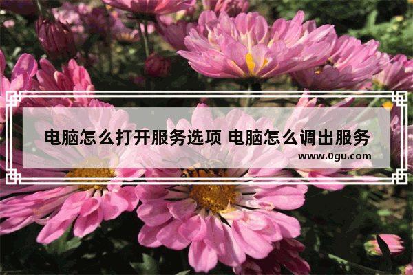 电脑怎么打开服务选项 电脑怎么调出服务