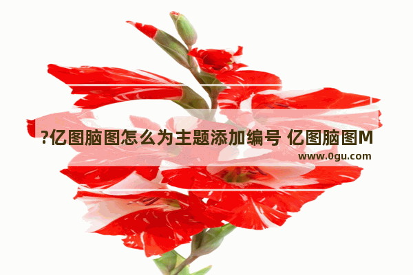 ?亿图脑图怎么为主题添加编号 亿图脑图MindMaster对主题进行编号的方法教程