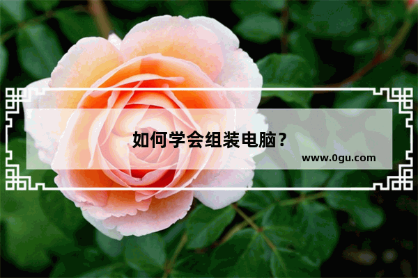 如何学会组装电脑？